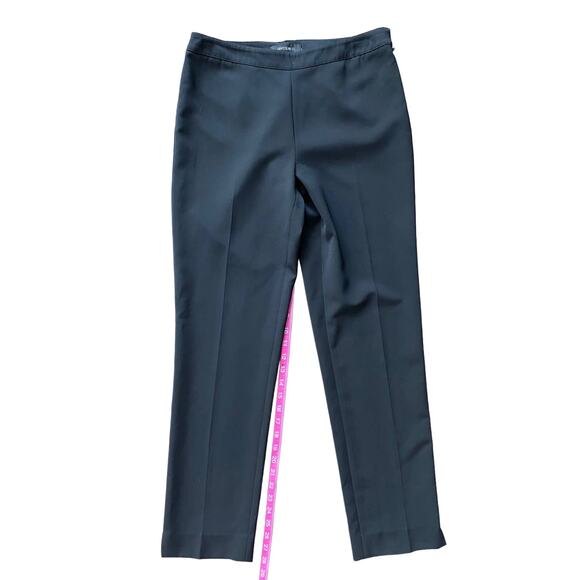 LAFAYETTE 148 BLEECKER TROUSER PANT BLACK SIZE 2 - Picture 3 of 9